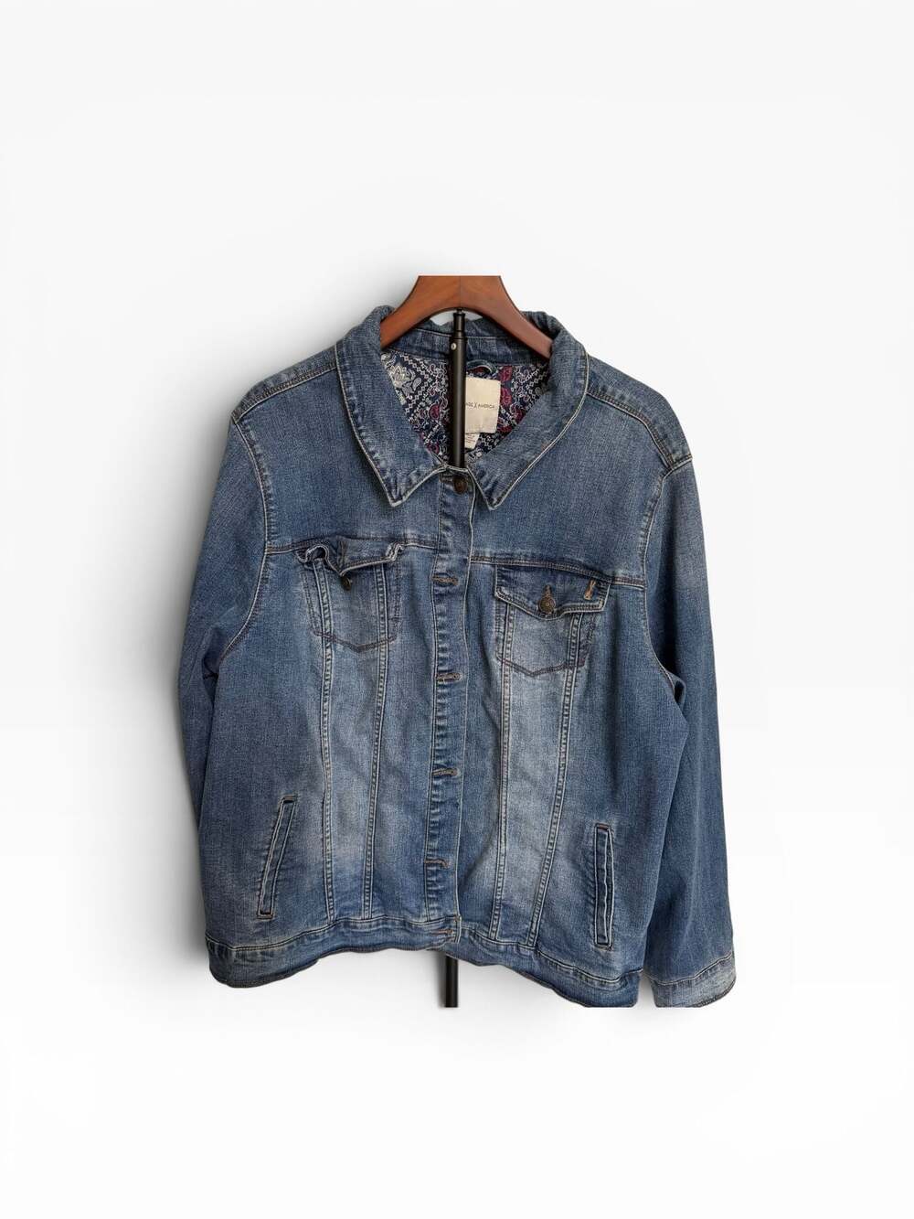 Vintage America Denim Jacket Size 3X